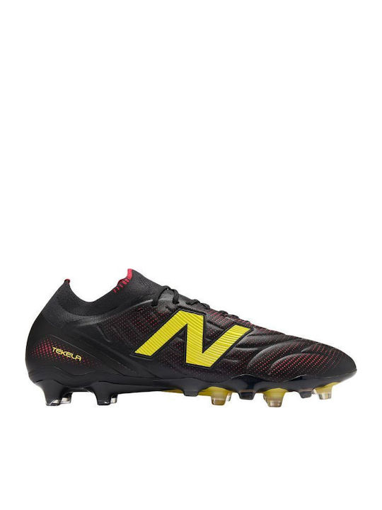 New Balance Tekela Ποδοσφαιρικά Παπούτσια με Τάπες FG Μαύρα New Balance Tekela Ποδοσφαιρικά Παπούτσια με Τάπες FG Μαύρα