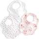 Mamas & Papas Fabric Baby Bib with Button Floral 3 Pieces