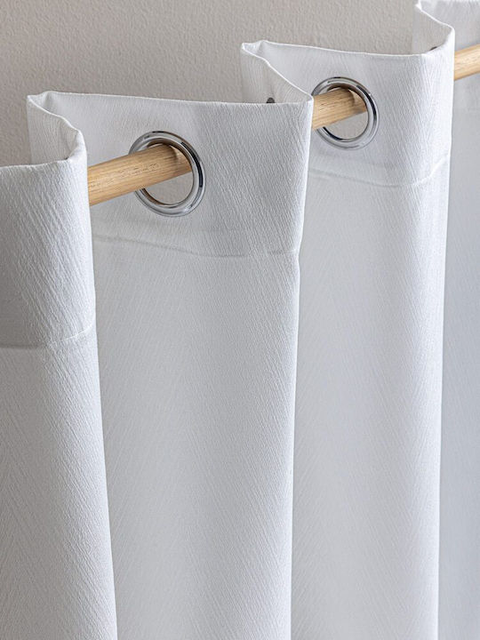 Palamaiki Vorhang mit Grommets Belo Weiß 140x260cm