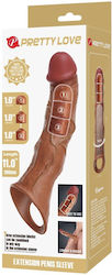 Pretty Love Extension Penis Sleeve 11" Brown