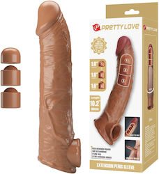 Pretty Love Penis-Verlängerung Sleeve 10 2 Zoll Braune