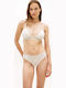 Damentop Beige mit Futter & Abnehmbare Polsterung