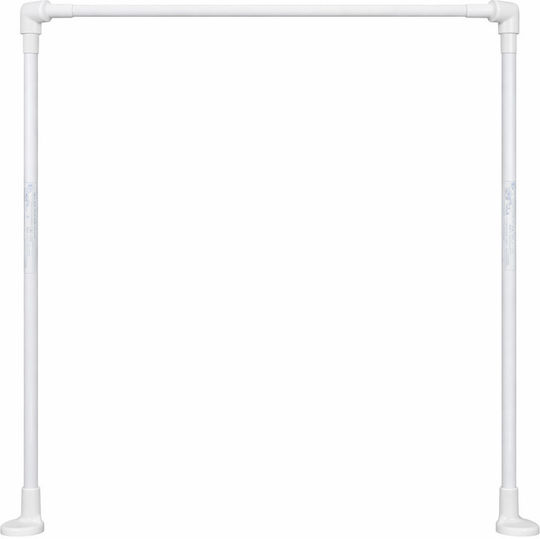 Landsh Bară Pentru Perdea De Duș Colțar Metalică Albă 80x80cm