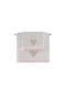 Guy Laroche Set of Baby Towels 2pcs Salmon Silver Weight 450gsm