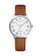 Pierre Lannier Men's Battery Watch With Brown Leather Strap