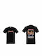 T-shirt Unisex " Caricature Metallica Band Members " Black