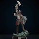 Kratos Roaring 3D Druck Modell Gott des Krieges 3D Ausgedruckt 11,4 cm 1:16