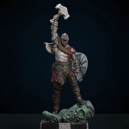 Kratos Roaring 3D Druck Modell Gott des Krieges 3D Ausgedruckt 11,4 cm 1:16