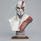 Figurină Kratos God War Bust Model 3D Sculptură 3D Tipărită 15 2 Cm 1:12