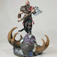 Φιγούρα Kratos On Fire Troll Head God War 3d Εκτυπωμένη-20 Cm 1:8