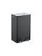 Relaxdays Coș de Gunoi Plastic cu Pedală Negru 60l