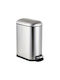 Relaxdays Relaxdays Mülleimer aus Inox mit Pedal Grau 10 lt