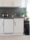 Relaxdays Troleu De Bucătărie Metalic Cu 3 Locuri Negru 42x20x66.5cm