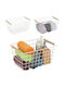 Relaxdays White Storage Basket 31x21x16cm 3 Pieces