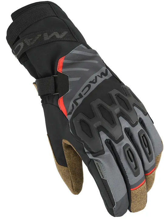 Macna Tyrian RTX Mănuși Moto de Iarnă pentru Bărbați Softshell Impermeabile Black Sand