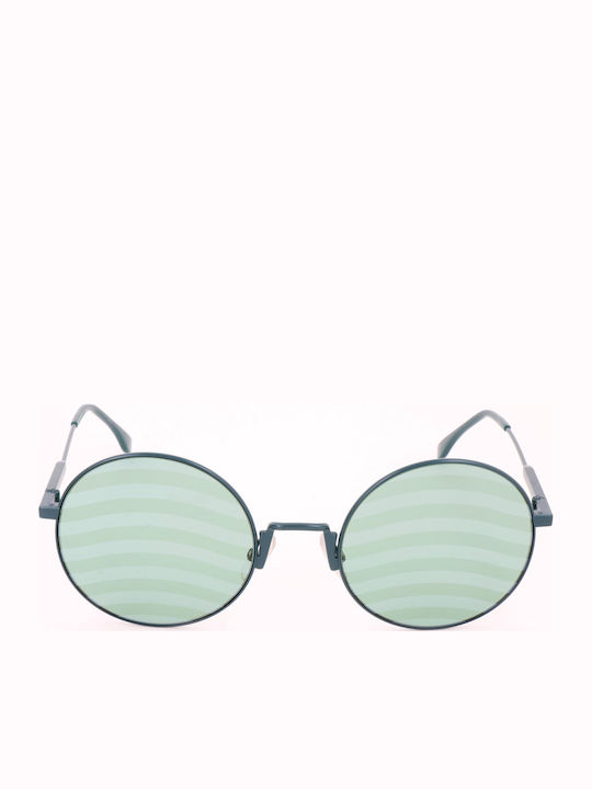 Fendi Unisex Γυαλιά Ηλίου με Μαύρο Σκελετό και Πράσινο Φακό