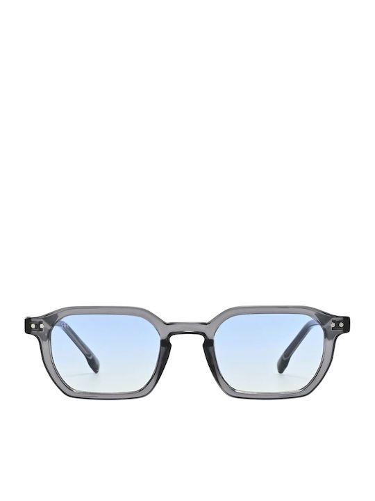 Red Raven Harper Unisex Sunglasses with Blue Fr...