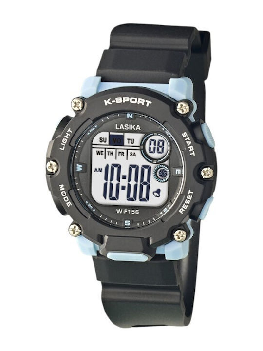 Digital Womens Watch 40mm Battery with Black Ru...