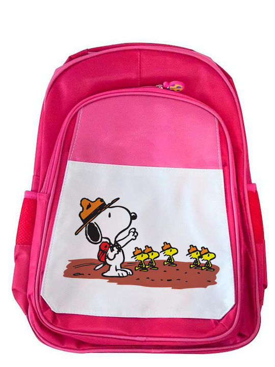 Kinder Schulranzen Snoopy Rosa 41x30x15cm