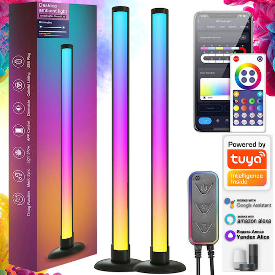 Qova Smart Lămpi Decorative Pentru Masă LED RGB 2 Buc Qova Smart Lămpi Decorative Pentru Masă LED RGB 2 Buc