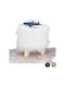 Taburet Camera De Zi Din Lemn Alb 31x31x31cm