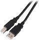 Efb Usb2.0 Anschlusskabel A-b St.-st. 1.8m Schwarz Classic
