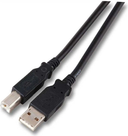 Efb Usb2.0 Anschlusskabel A-b St.-st. 1.8m Schwarz Classic