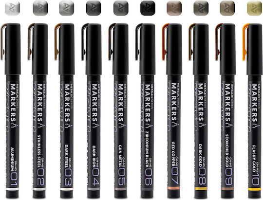 Gaahleri Acrylic Markers Set 10 Pieces