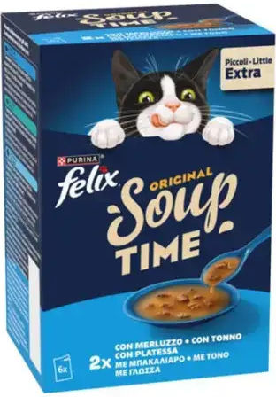 Felix Wet Cat Food with Cod and Tuna 6x48gr