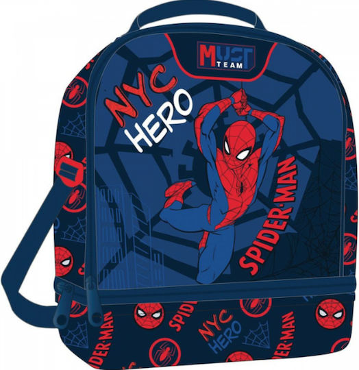 Must Team Hero Geantă Izotermică de Prânz Școlară 7l Spiderman 22x16x28cm