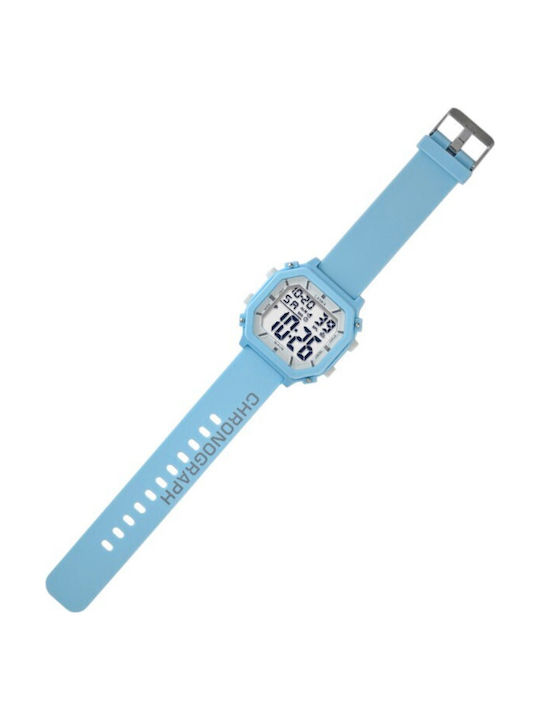 Digital Men's Watch 45mm Battery with Blue Meta...