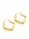 Charmy Earrings Hoops Gold Plated Steel