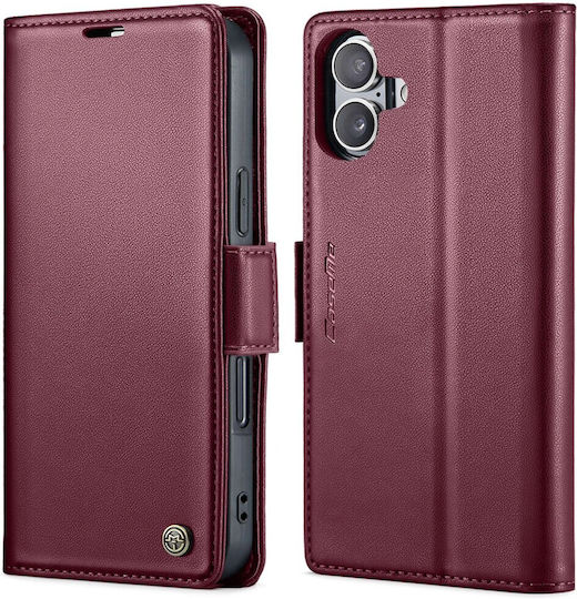 Caseme 023 Wallet Δερμάτινο / Δερματίνης Κόκκινο (iPhone 16)