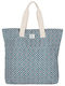 Protest Stoff Strandtasche Blau