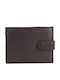 Leather Men's Travel Wallet With RFID Brown
