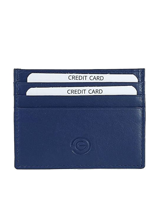 Δερμάτινο Ανδρικό Πορτοφόλι με RFID Μπλε