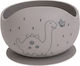 Tedsy Children's Food Bowl Made of Gray Silicone