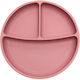 Tedsy Children's Silicone Food Plate Pink