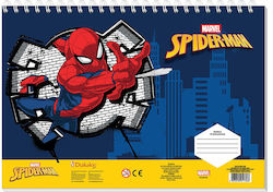 Μπλόκ Ζωγραφικής Spiderman 40 Φύλλα Αυτοκόλλητα Στένσιλ 23χ33cm 000508768b