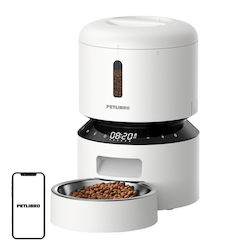 Petlibro Granary Automatisches Futterautomat mit Silikon-Schale für Hund & Katze mit Gestell 3lt in Weißer Farbe
