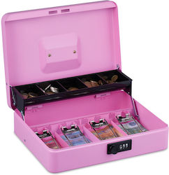 Cash Box Coins Banknotes Relaxdays 8.5 X 30.5 X 24.5 Cm Pink Cash Box Coins Banknotes Relaxdays 8.5 X 30.5 X 24.5 Cm Pink