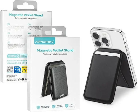 Apokin MagSafe Husă Pentru Carduri S02 în Culoare Neagră