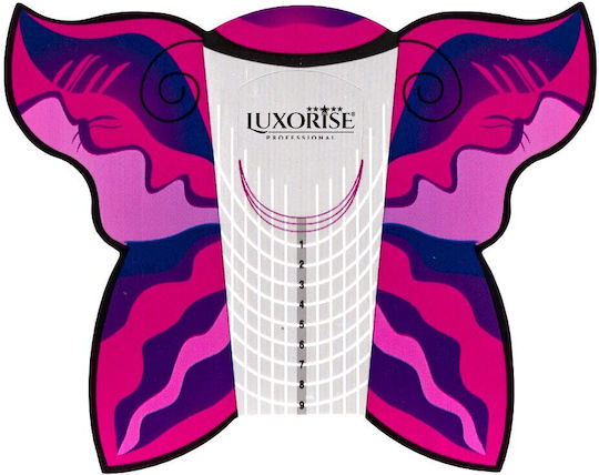 Șabloane Pentru Construcția Unghiilor Fluture Fuchsia 50 Bucăți