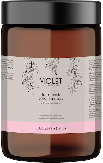 Violet Μάσκα Μαλλιών για Διατήρηση Χρώματος 1000ml