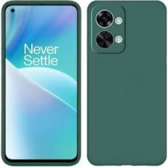 Weiche Rückseite Umschlag Silikon Grün (OnePlus Nord 2T)