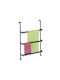 Relaxdays Suport Prosoape de Perete 85x54,5 cm Inox Gri