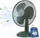Bakaji Tischventilator 45W Lüfterdurchmesser 40cm Grüner