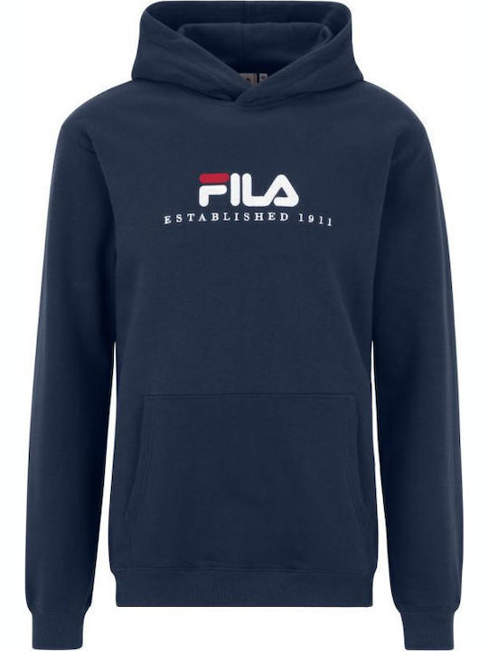 FILA Brunssum M Sweatshirt with Hood Navy Blue