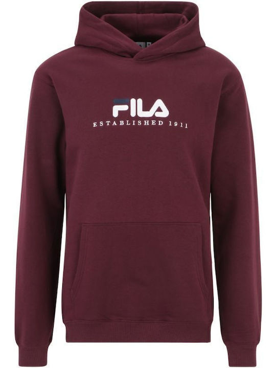 FILA Brunssum M Sweatshirt with Hood Red