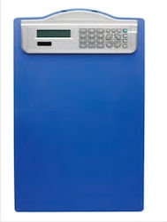 Alco Simple A4 Clipboard Made Rigid Plastic Calculator Alco Blue